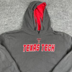 Campus Heritage Hoodie Mens Size XL Gray Texas Tech Pullover College Sweatshirt